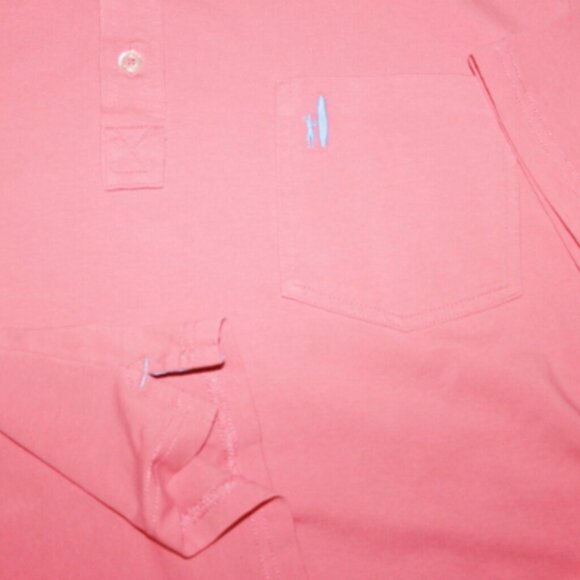 Excellent Johnnie-O Hangin Out West Coast Prep Cotton Polo, XL, Salmon Pink - Picture 4 of 7
